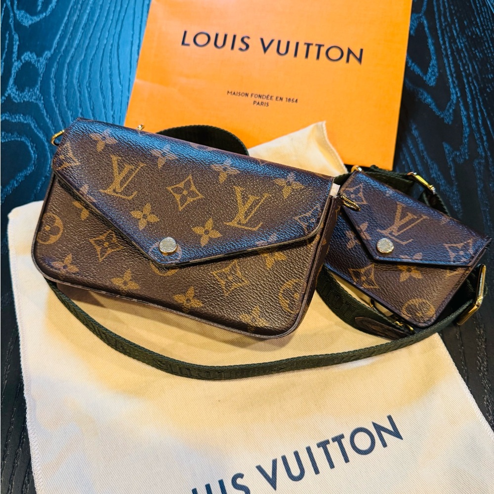 Louis Vuitton Brown Monogram Crossbody Bag